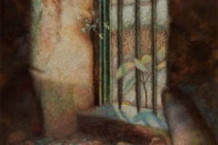 Serie VENTANAS ( II ). Óleo sobre lienzo 115x 88 cm. 1988