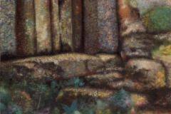 Serie PUERTAS ( VII ) . Óleo sobre lienzo 116 x 81 cm. 1988