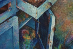 SORPRESAS EN EL CHINERO . Óleo sobre lienzo 81 x 65 cm. 1989