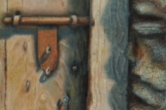 Serie PUERTAS (I)  Óleo sobre lienzo 65 x 54 cm. 1986