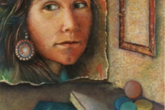 ELISA . Óleo sobre lienzo 73 x 60 cm. 1990