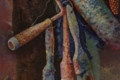 BROCHAS Y RODILLO. Alquídico sobre lienzo 65 x 54 cm. 1992