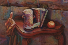 AHUMADOR. Alquídico sobre lienzo 65 x 81 cm. 1992