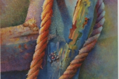 UN CABO . Alquídico sobre lienzo 61 x 50 cm. 1993