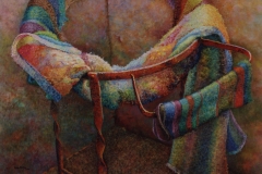 TOALLAS . Óleo sobre lienzo 65 x 92 cm. 1995