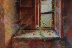 Serie VENTANAS  (VIII). Óleo sobre lienzo 60 x 73 cm. 1995